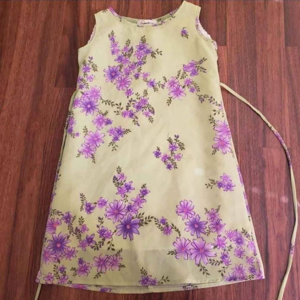 Toddler Girl 4T Green and Purple Floral Dress Speechless 5 for $20